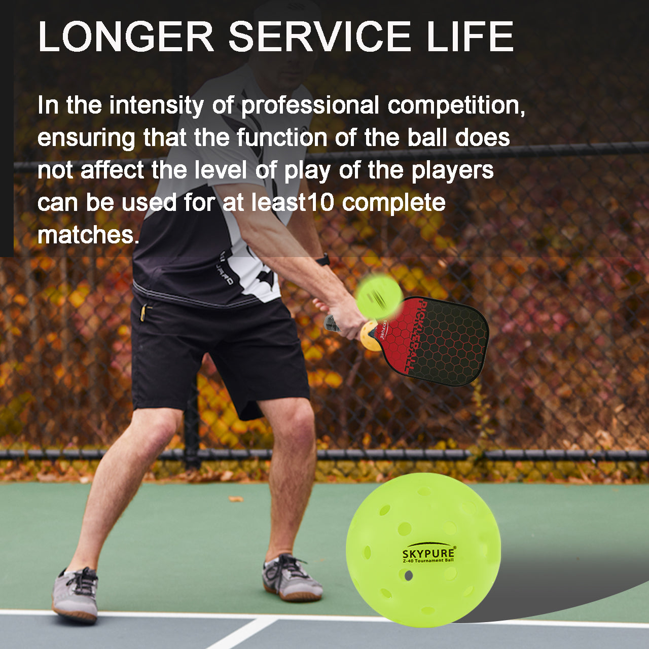 SKYPURE Z-40 锦标赛用球 196 个球/49 个桶 - 使用您的 PickleballClub 代码获得更多折扣!
