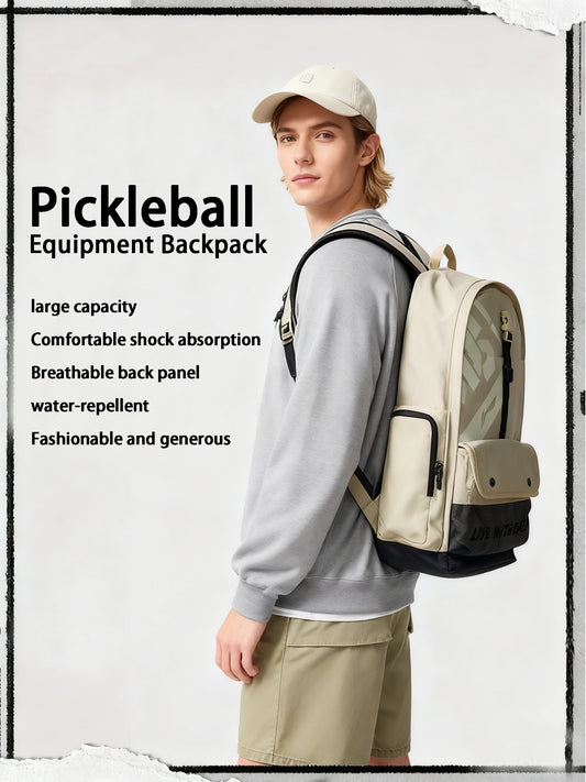 SKYPURE Officially Licensed SKYPURE 3-in-1 Pickleball Backpack - World's First Multi-Scenario Bag for Pickleball Sports, Business & Travel, Laser-Engraved Breathable Back, Professional Gear Storage