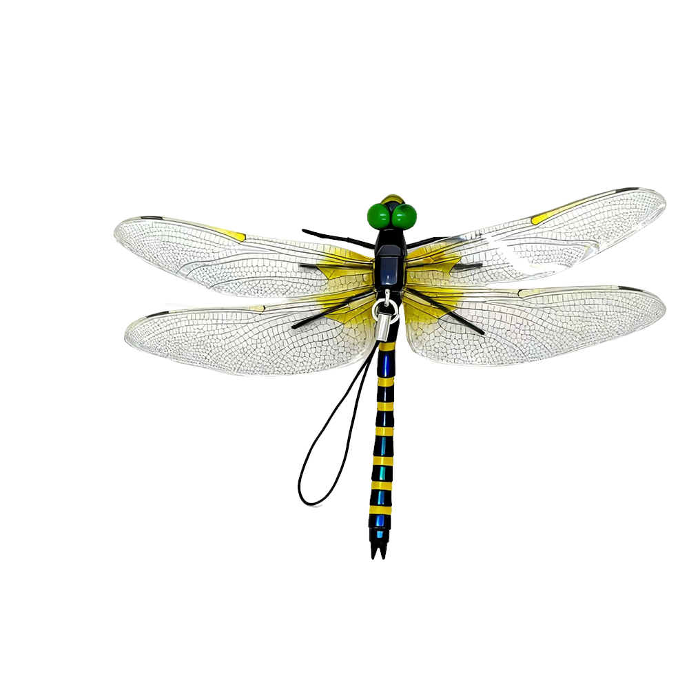 3D Artificial Dragonfly Bug Repellent (4Pcs) – Lifelike Outdoor Hanging Ornament & Garden Decor – Natural Fly,Durable PVC Hanging Use