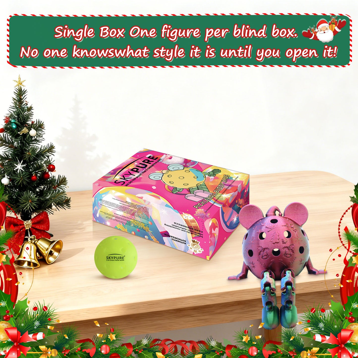 Buy with Prime Christmas Pickleball Buddy Blind Box, Xmas Series Pickleball Blind Box, Decorations, Holiday Birthday Gifts for Girls and Boys, Single Box (Upgrade Packaging) For Amazon Prime members FREE delivery as soon as Tomorrow and easy returns