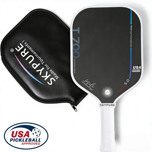SkyPure Master 5.0 Tactical Assault Pickleball Paddle - Powered by proprietary Time-Freeze Technology Designed Exclusively for Advanced Players Pursuing Tactical Gameplay Pro-Level Engineered for Precision Placement, Spin Control, Shot Variability
