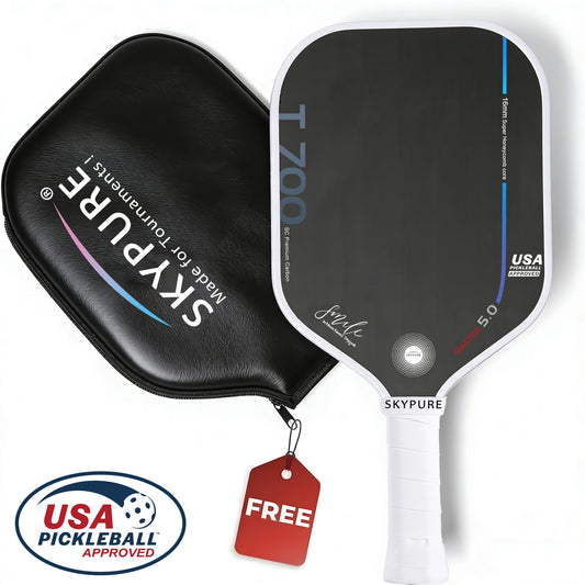 SkyPure Master 5.0 战术突击型匹克球拍 - 采用专有的时间冻结技术，专为追求战术打法的进阶球员设计，专业级工程，可实现精准落点、旋转控制和击球变化。